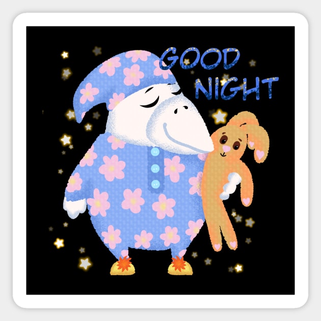 good night Sticker by maryglu